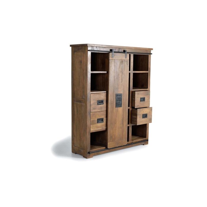 Aparador Alexandra House Living Natural Metal Madera de acacia 140 x 170 x 45 cm 5