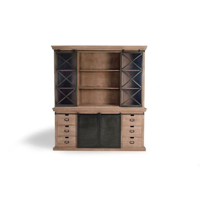 Aparador Alexandra House Living Natural Metal Madera de mango 200 x 220 x 45 cm 5