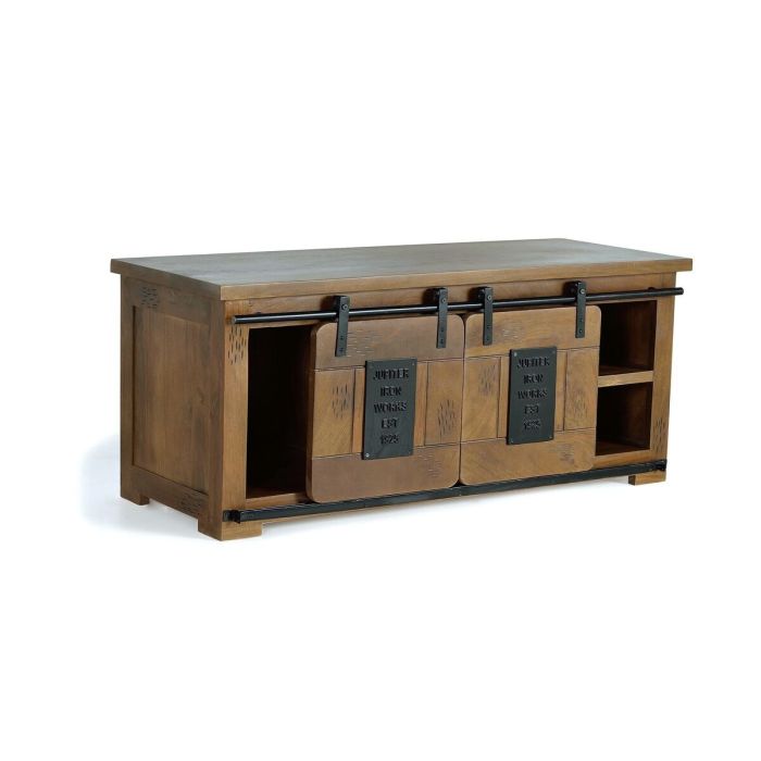 Aparador Alexandra House Living Natural Metal Madera de acacia 130 x 55 x 50 cm 5