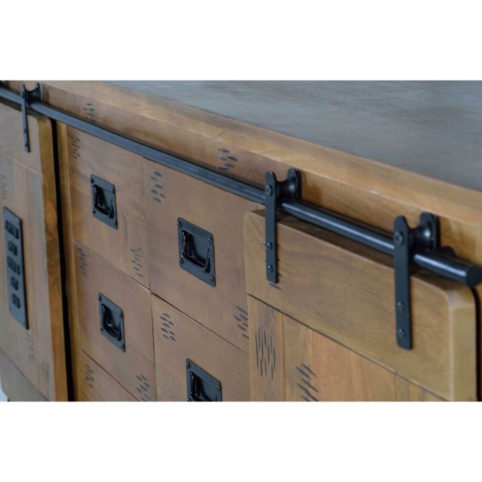 Aparador Alexandra House Living Natural Metal Madera de acacia 190 x 80 x 45 cm 3 Aparador Alexandra House Living Natural Metal Madera de acacia 190 x 80 x 45 cm 3