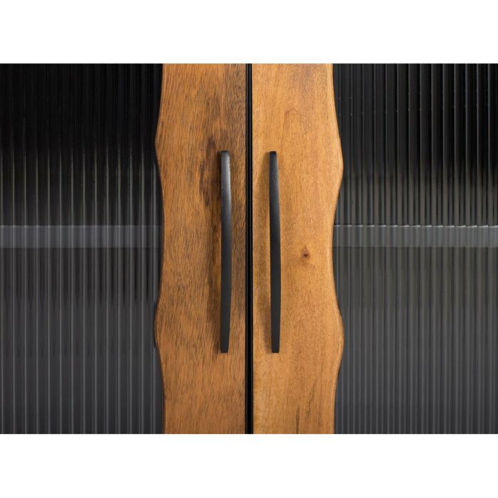 Aparador Alexandra House Living Negro Metal Madera de mango 190 x 80 x 40 cm 2