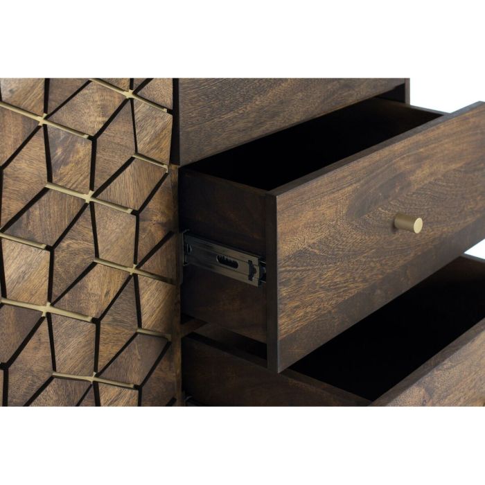 Aparador Alexandra House Living Nogal Metal Madera de mango 145 x 77 x 40 cm 5 Aparador Alexandra House Living Nogal Metal Madera de mango 145 x 77 x 40 cm 5