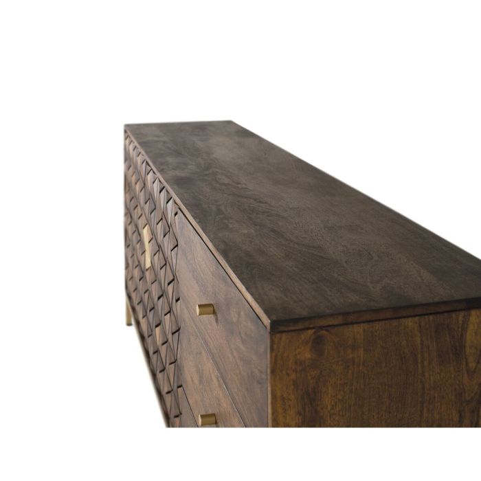 Aparador Alexandra House Living Dorado Natural Metal Madera de mango 190 x 77 x 40 cm 4 Aparador Alexandra House Living Dorado Natural Metal Madera de mango 190 x 77 x 40 cm 4