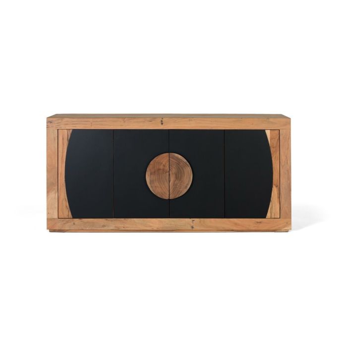 Aparador Alexandra House Living Negro Natural Madera de acacia 160 x 76 x 40 cm 0 Aparador Alexandra House Living Negro Natural Madera de acacia 160 x 76 x 40 cm 0
