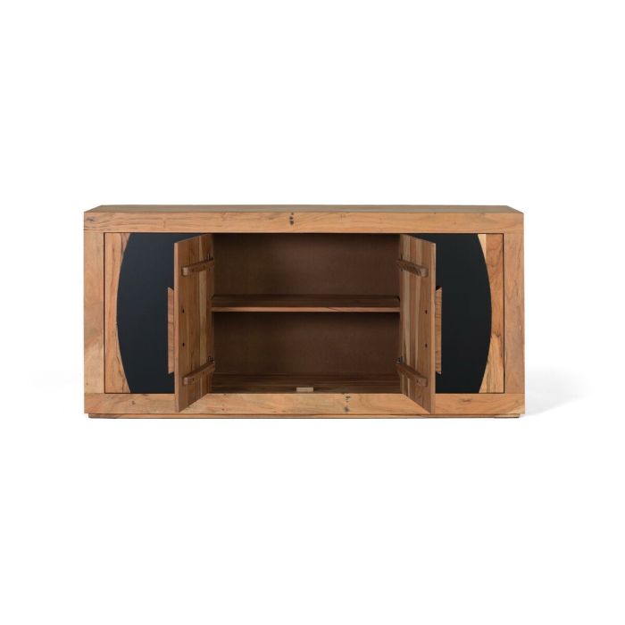 Aparador Alexandra House Living Negro Natural Madera de acacia 160 x 76 x 40 cm 4 Aparador Alexandra House Living Negro Natural Madera de acacia 160 x 76 x 40 cm 4