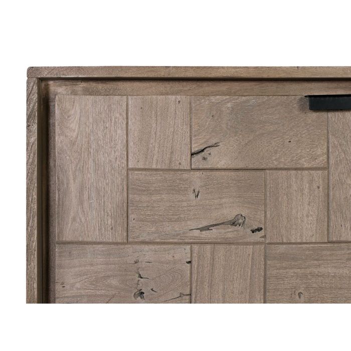Aparador Alexandra House Living Negro Beige Gris Metal Madera de acacia 160 x 81 x 40 cm 2 Aparador Alexandra House Living Negro Beige Gris Metal Madera de acacia 160 x 81 x 40 cm 2