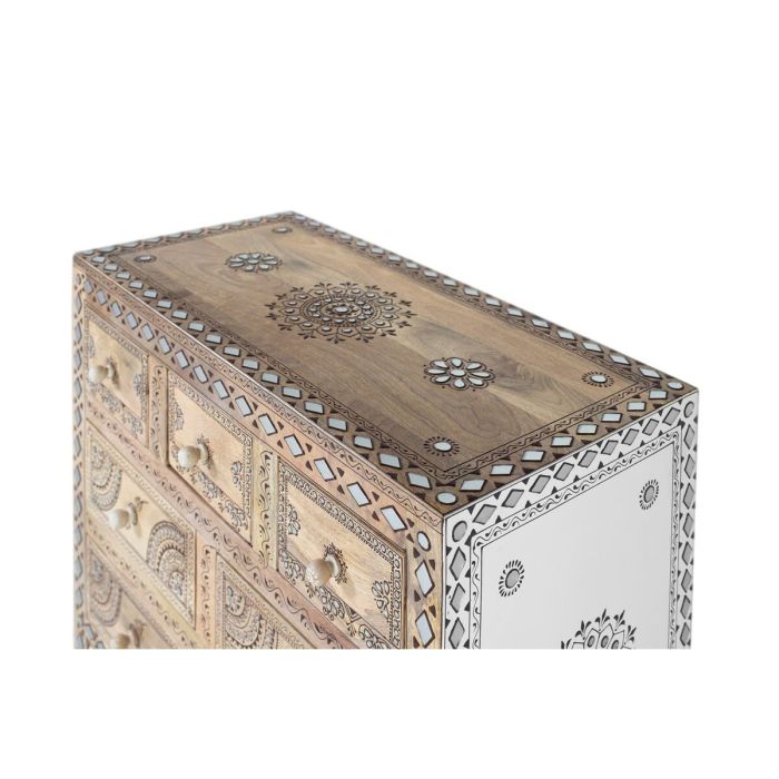 Aparador Alexandra House Living Blanco Natural Madera de mango Madera MDF 80 x 122 x 40 cm 4