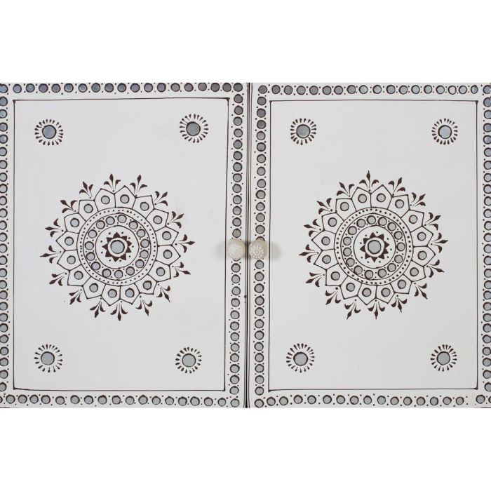 Aparador Alexandra House Living Blanco Natural Madera de mango Madera MDF 80 x 122 x 40 cm 2