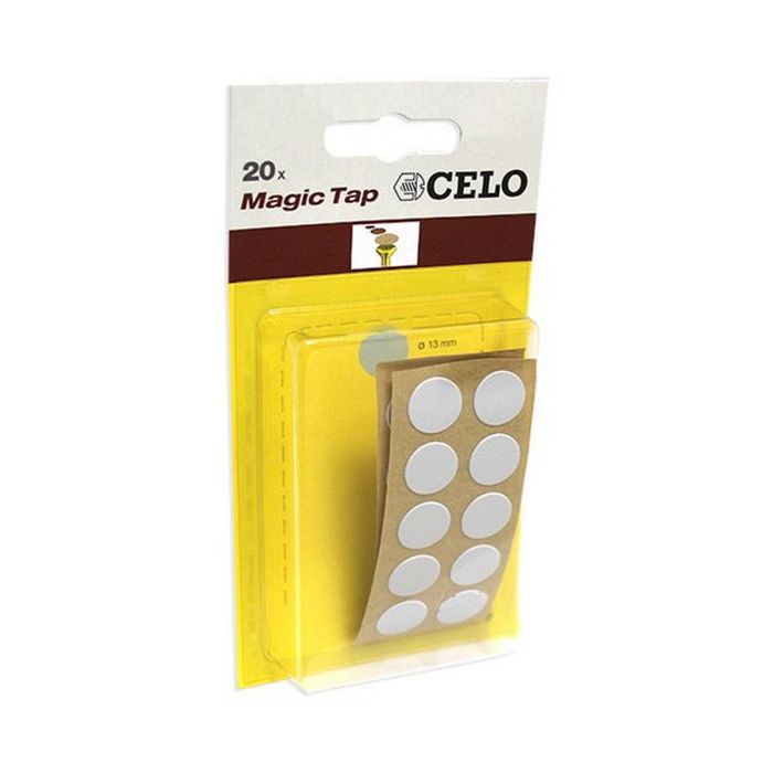 Caja 10 blisters 20 unid. tapon adhesivo din/ref mtap ø13mm color gris celo