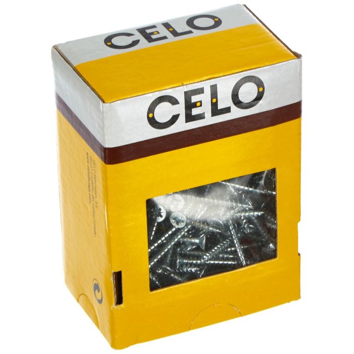 Caja de tornillos CELO VLOX 40 mm Zincado Avellanado (200 Unidades) 1