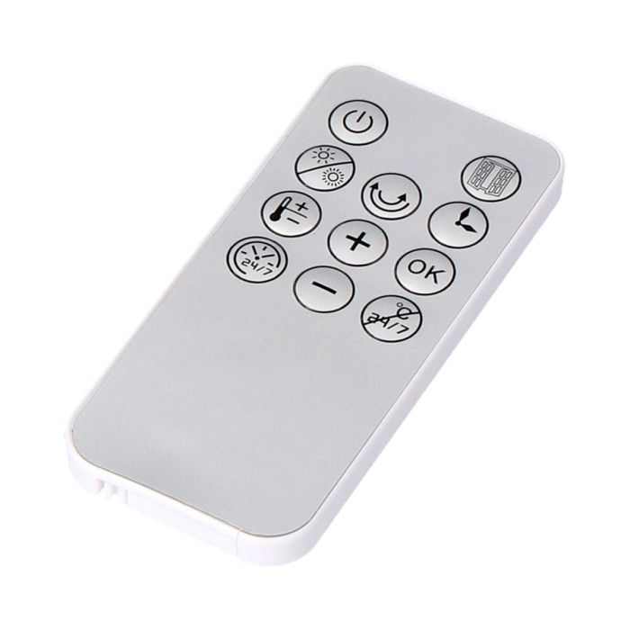 Edm Mando a distancia para calefacción, compatible con 07206, Blanco / gris