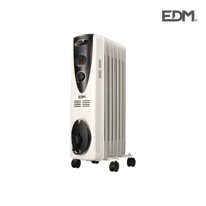 Radiador de Aceite (7 cuerpos) EDM Blanco 1500 W 1