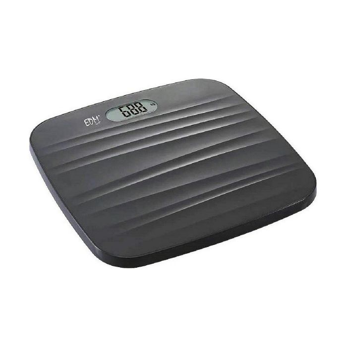 Báscula Digital de Baño EDM Negro Polipropileno 180 kg (26 x 26 x 2 cm)