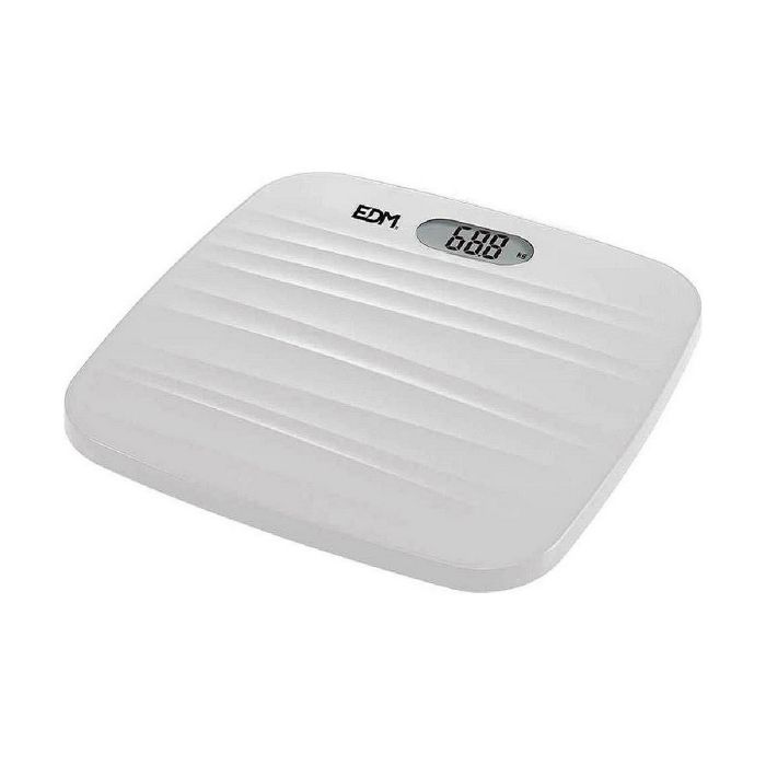 Báscula Digital de Baño EDM Blanco Polipropileno 180 kg (26 x 26 x 2 cm) Báscula Digital de Baño EDM Blanco Polipropileno 180 kg (26 x 26 x 2 cm)