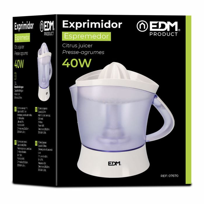 Exprimidor Eléctrico EDM Blanco Polipropileno (1,2 L) 1