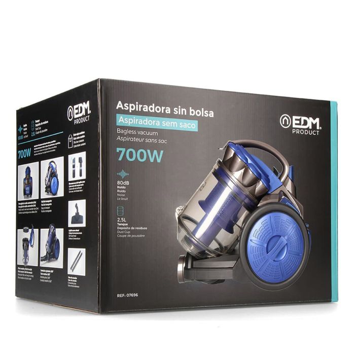 Aspiradora sin Bolsa EDM 700 W 2,5 L 1