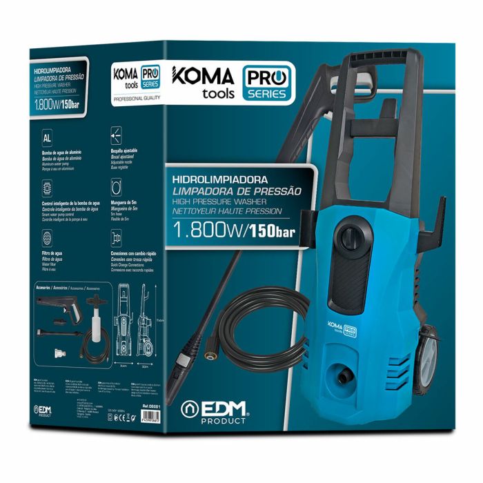 Hidrolimpiadora Koma Tools 1800 W 150 bar 3