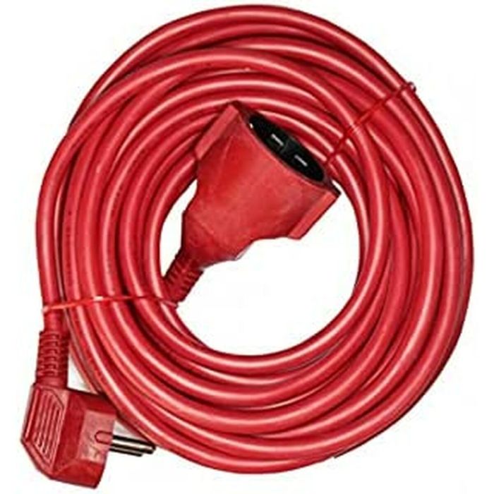 Prolongador con 1 toma 2p+t, 16a 250v~ 10 m de cable h05vv-f 3g1,5mm² rojo