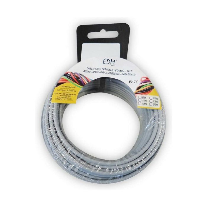 Cable EDM Gris 1,5 mm 10 m
