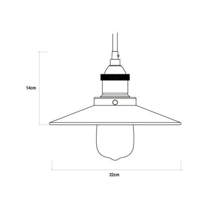 Lámpara de Techo EDM 32106 Negro 60 W Vintage 1