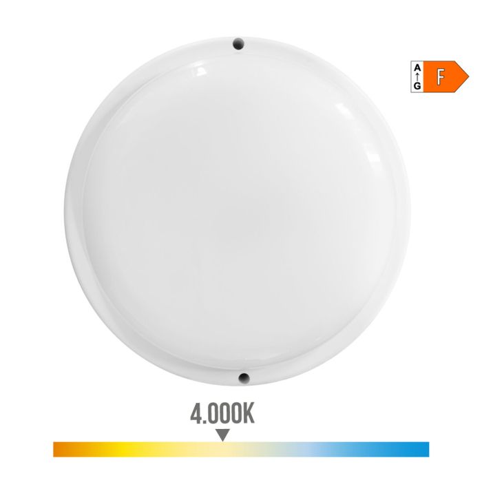 Aplique de Pared EDM 32446 Blanco Plástico F 18 W 120 W 1820 Lm Sensor de Movimiento Sensor de luz Redondo (4000 K) 3