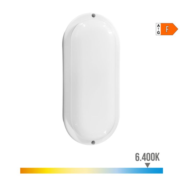 Aplique de Pared EDM 32449 Blanco Plástico F 18 W 120 W 1820 Lm Sensor de Movimiento Sensor de luz Ovalado (6400 K) 3