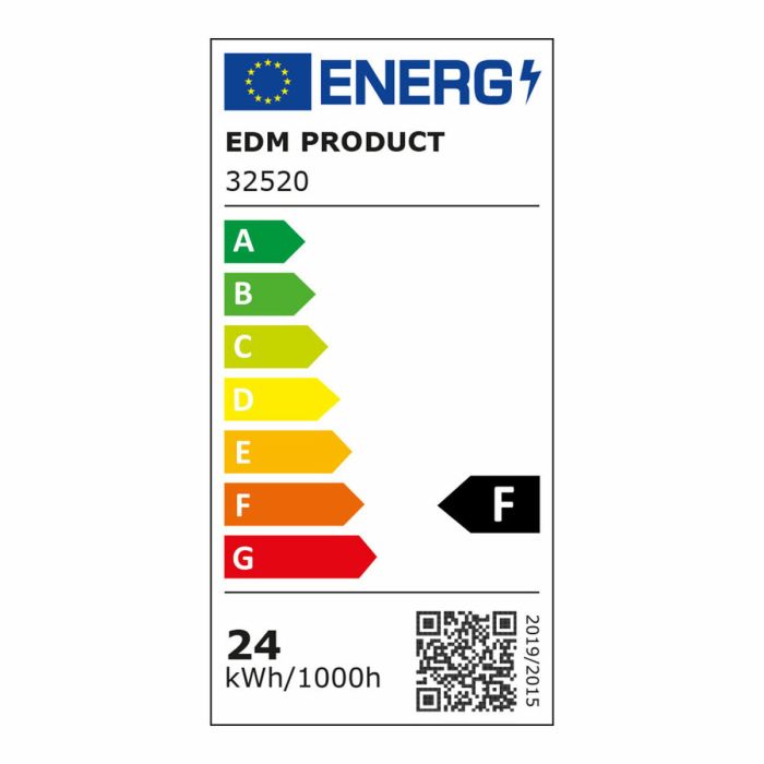 Aplique LED EDM Aluminio Polímero 24 W 220-240 V 38 x 6,6 cm 1