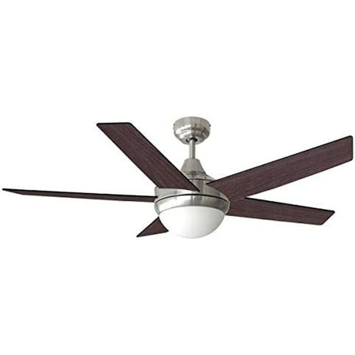 Ventilador de techo modelo adriatico. color wengue/niquel satin. potencia: 60w aspas: ø132cm con mando a distancia edm Ventilador de techo modelo adriatico. color wengue/niquel satin. potencia: 60w aspas: ø132cm con mando a distancia edm