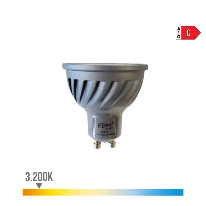 Bombilla LED EDM Regulable G 6 W GU10 480 Lm Ø 5 x 5,5 cm (3200 K) 2