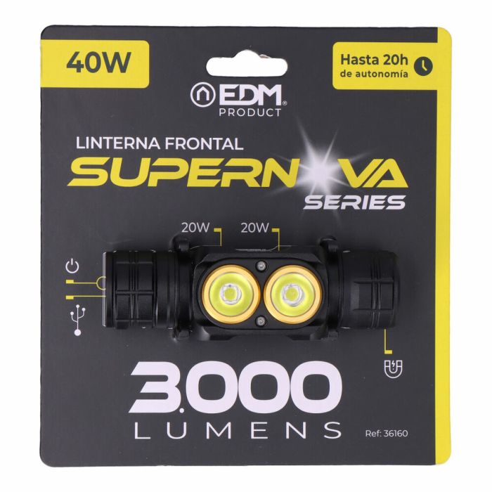 Linterna LED para la Cabeza EDM Supernova 40 W 3000 lm 2