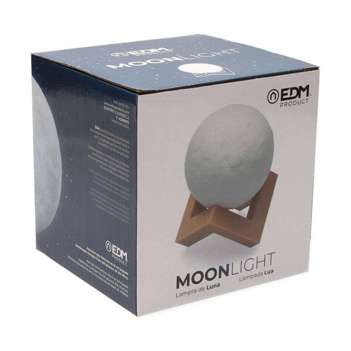 Lámpara de mesa EDM Luna Blanco 3,7 V 1
