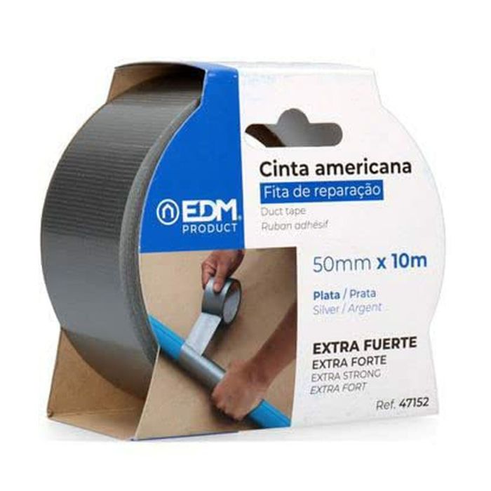 Cinta multiuso americana 10m x 50mm plata