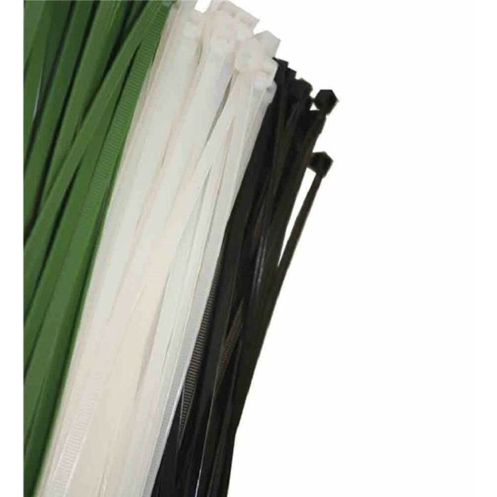 Bridas verdes 150x3,5mm (bolsa 100 unid.) nylon alta calidad
