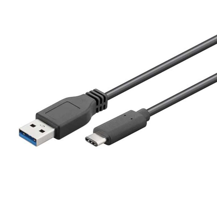 Cable usb-a a usb-c 1 m negro