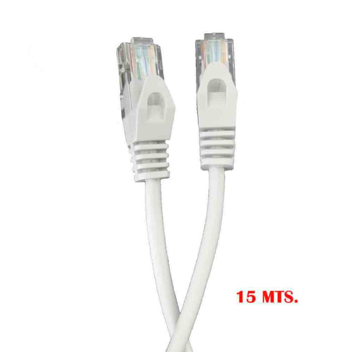 Cable de Red Rígido UTP Categoría 5e EDM Blanco 15 m 1