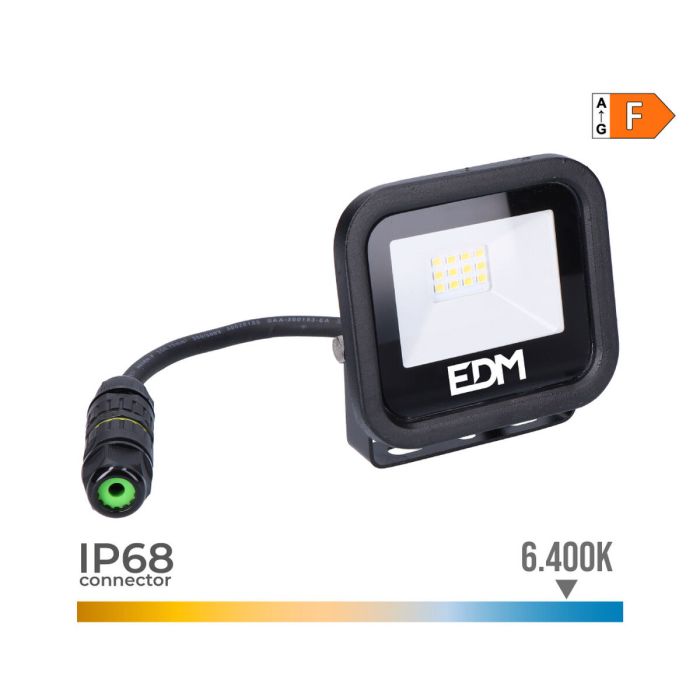 Foco LED EDM Black Series 10 W 800 lm 6400K 3