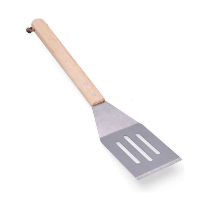 Espatula para barbacoa. madera/acero inoxidable 43,5cm