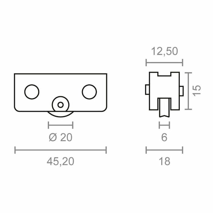 Rodamiento EDM CLL/104 rd18 Acero 45,2 x 15 mm (2 Unidades) 1