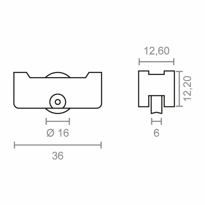 Rodamiento EDM Inasa 151 rd12 Acero 36 x 12 mm (2 Unidades) 1