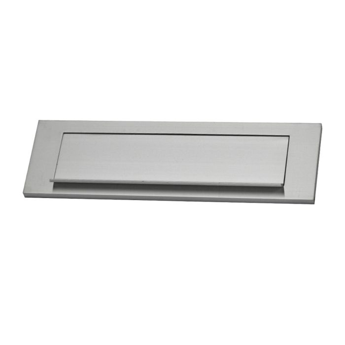 Placas para buzones EDM 25,4 x 7,5 cm Plateado Aluminio
