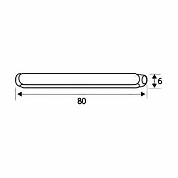 Cuadradillo para cerradura EDM CDD01 Acero 6 x 90 mm (2 Unidades) 1