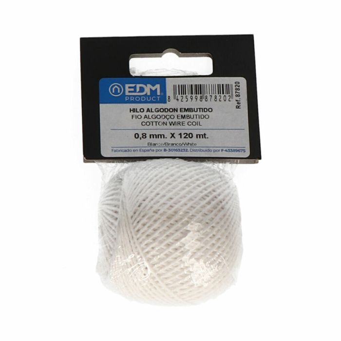 Hilo algodon embutido 50 g/120m blanco edm