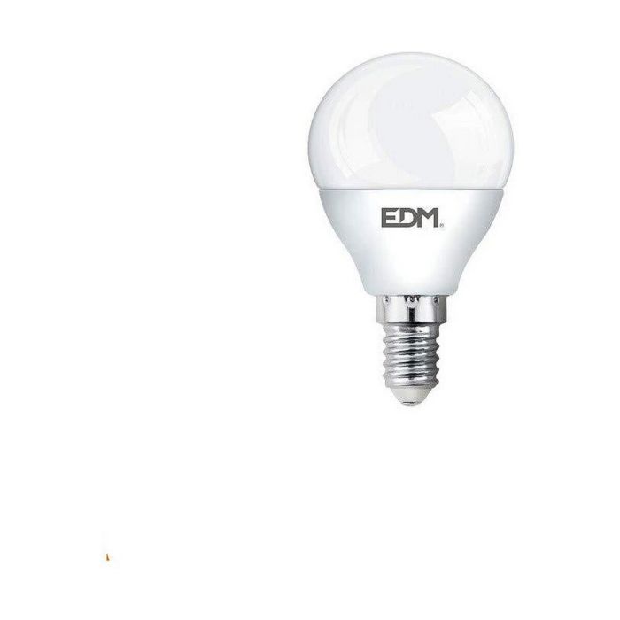 Bombilla esferica led e14 6w 500lm 6400k luz fria ø4,5x8,2cm edm Bombilla esferica led e14 6w 500lm 6400k luz fria ø4,5x8,2cm edm