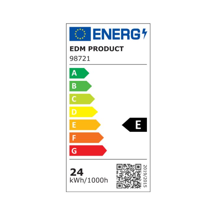 Bombilla LED EDM E 24 W E27 2700 lm Ø 7 x 13,6 cm (4000 K) 1