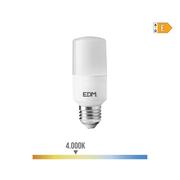 Bombilla LED EDM Tubular E 10 W E27 1100 Lm Ø 4 x 10,7 cm (4000 K) 2