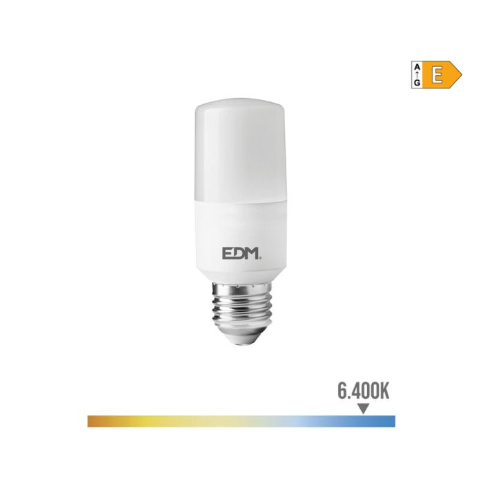 Bombilla LED EDM Tubular E 10 W E27 1100 Lm Ø 4 x 10,7 cm (6400 K) 2