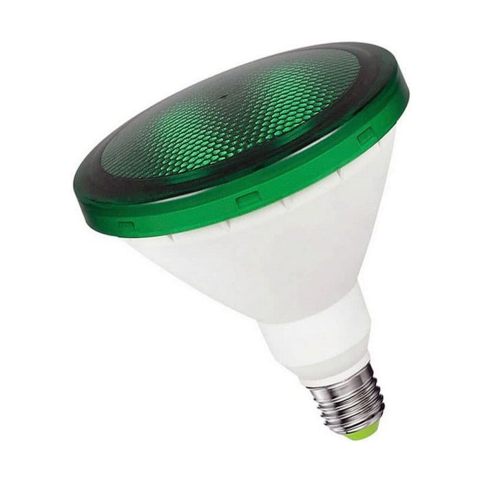 Bombilla par38 led e27 15w 1200lm luz verde ip64 ø12x13,8cm edm