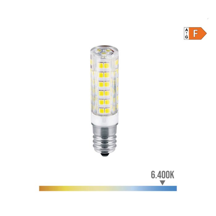 Bombilla LED EDM Tubular F 4,5 W E14 450 lm Ø 1,6 x 6,6 cm (6400 K) 2