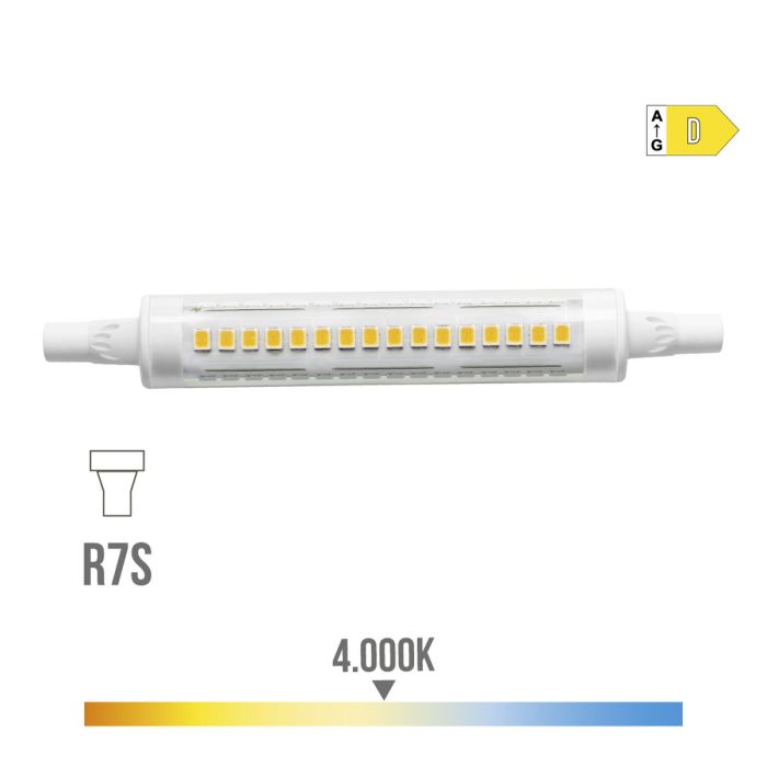 Bombilla LED EDM Lineal R7s 9 W 1100 Lm 4000 K D Ø 1,5 x 11,8 cm 2