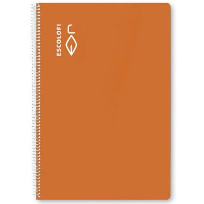 Cuaderno ESCOLOFI Naranja Din A4 50 Hojas (5 Unidades) 1